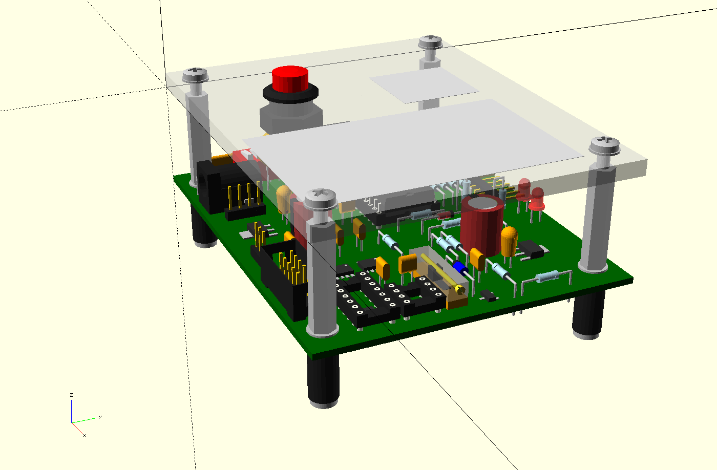 Footprints SMD/DIP, Trimmer Pull-up, vergrößerte Kühlfläche, SPI und LEDs in einer Reihe